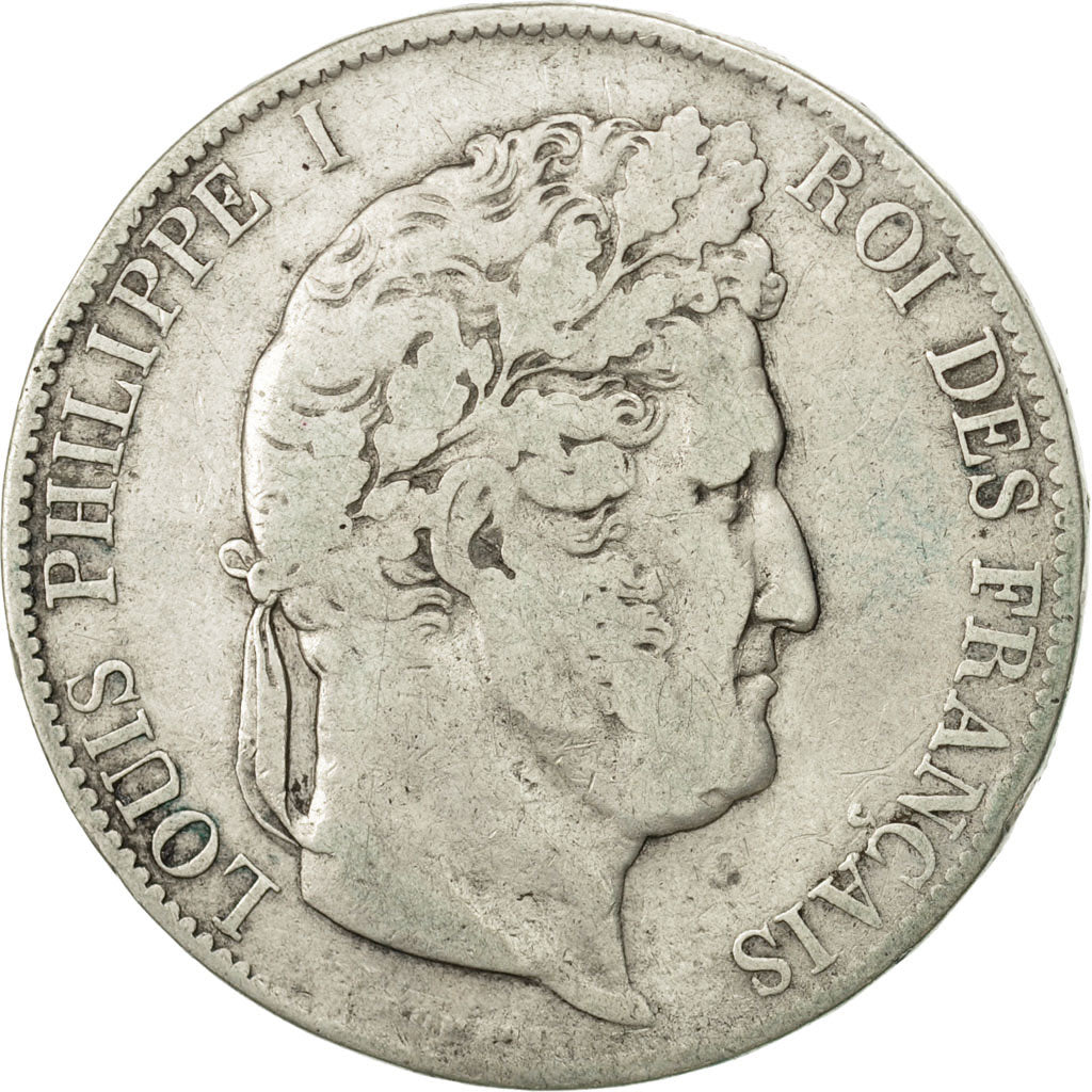Monnaie, France, Louis-Philippe, 5 Francs, 1845, Bordeaux, TB, Argent, KM:749.7