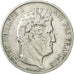 France, Louis-Philippe, 5 Francs, 1844, Lille, TB, Argent, KM:749.13,Gad 678a