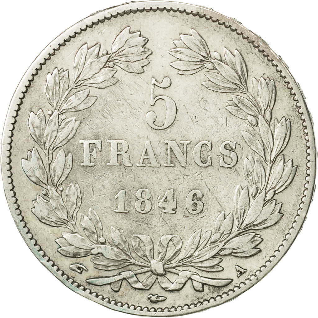 France, Louis-Philippe, 5 Francs, 1846, Paris, TTB, Argent, KM:749.1,Gad 678a