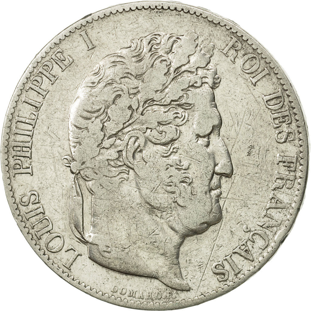 Coin, France, Louis-Philippe, 5 Francs, 1846, Bordeaux, VF(30-35), Silver