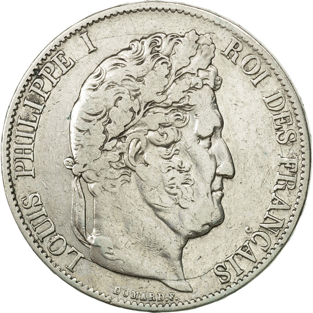 Monnaie, France, Louis-Philippe, 5 Francs, 1847, Strasbourg, TB, Argent