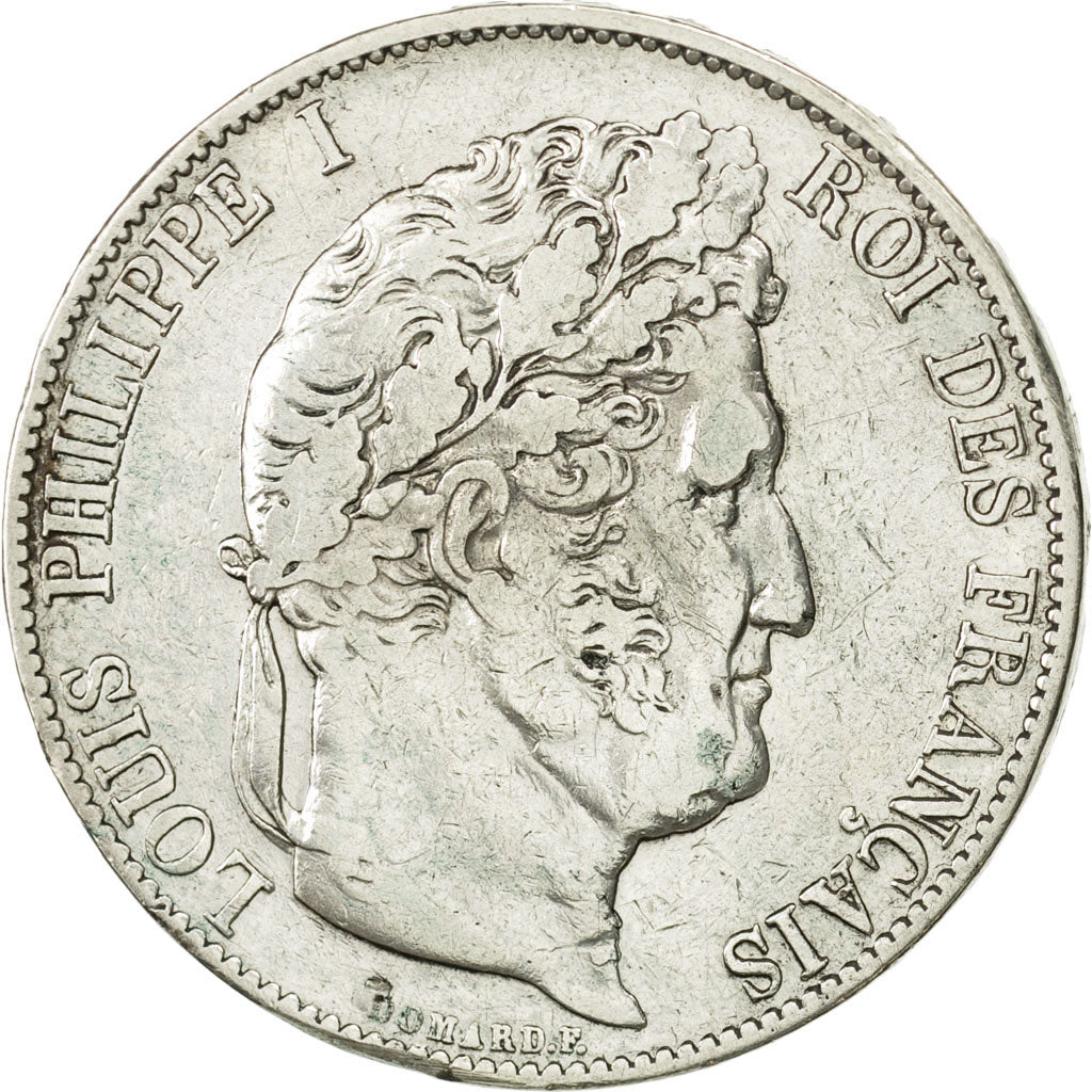 Coin, France, Louis-Philippe, 5 Francs, 1845, Lille, VF(30-35), Silver