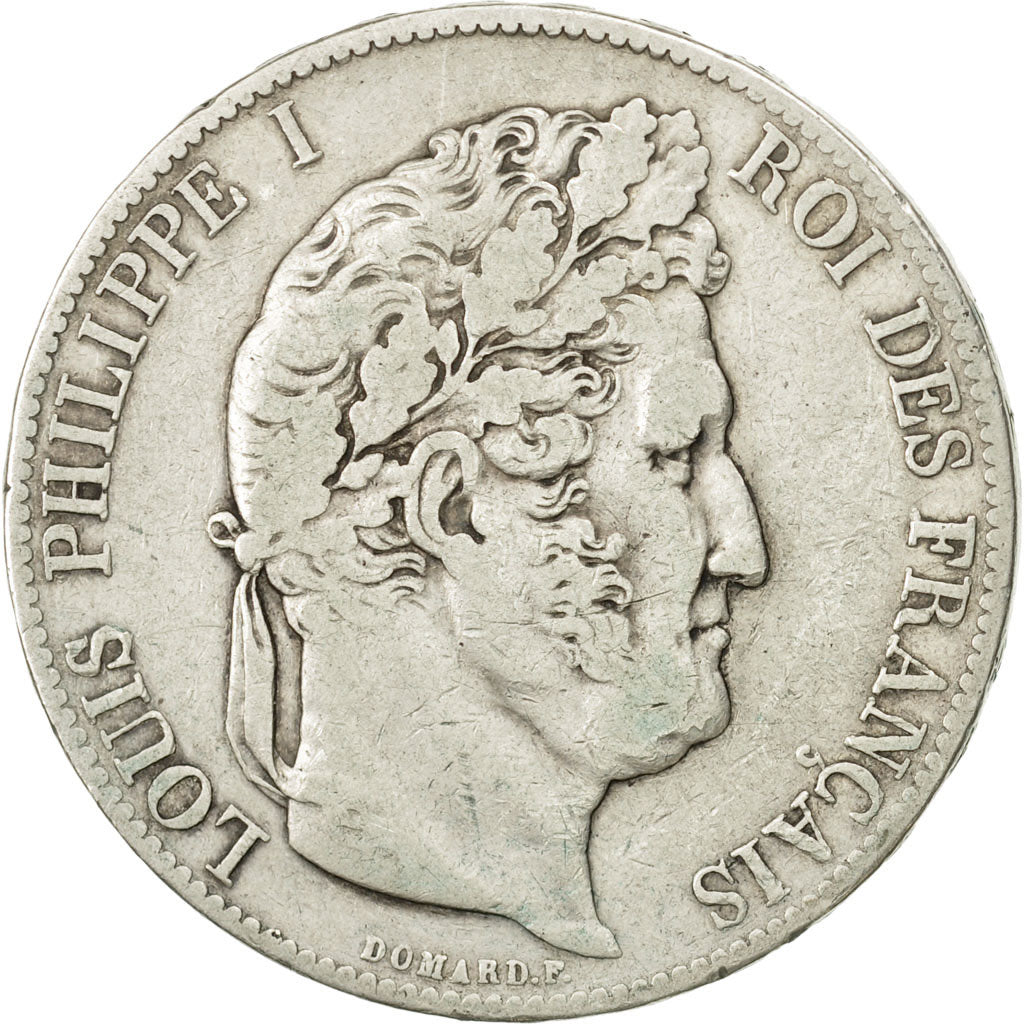 Coin, France, Louis-Philippe, 5 Francs, 1845, Paris, VF(30-35), Silver
