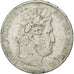 France, Louis-Philippe, 5 Francs, 1845, Strasbourg, VG(8-10), Silver, KM:749.3