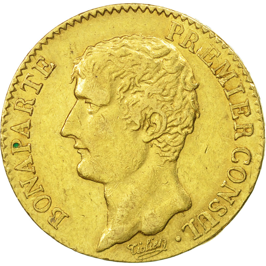 Francia, Napoléon I, 20 Francs, 1804, Paris, MBC+, Oro, KM:651, Gadoury:1020