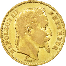 Coin, France, Napoleon III, Napoléon III, 20 Francs, 1866, Strasbourg
