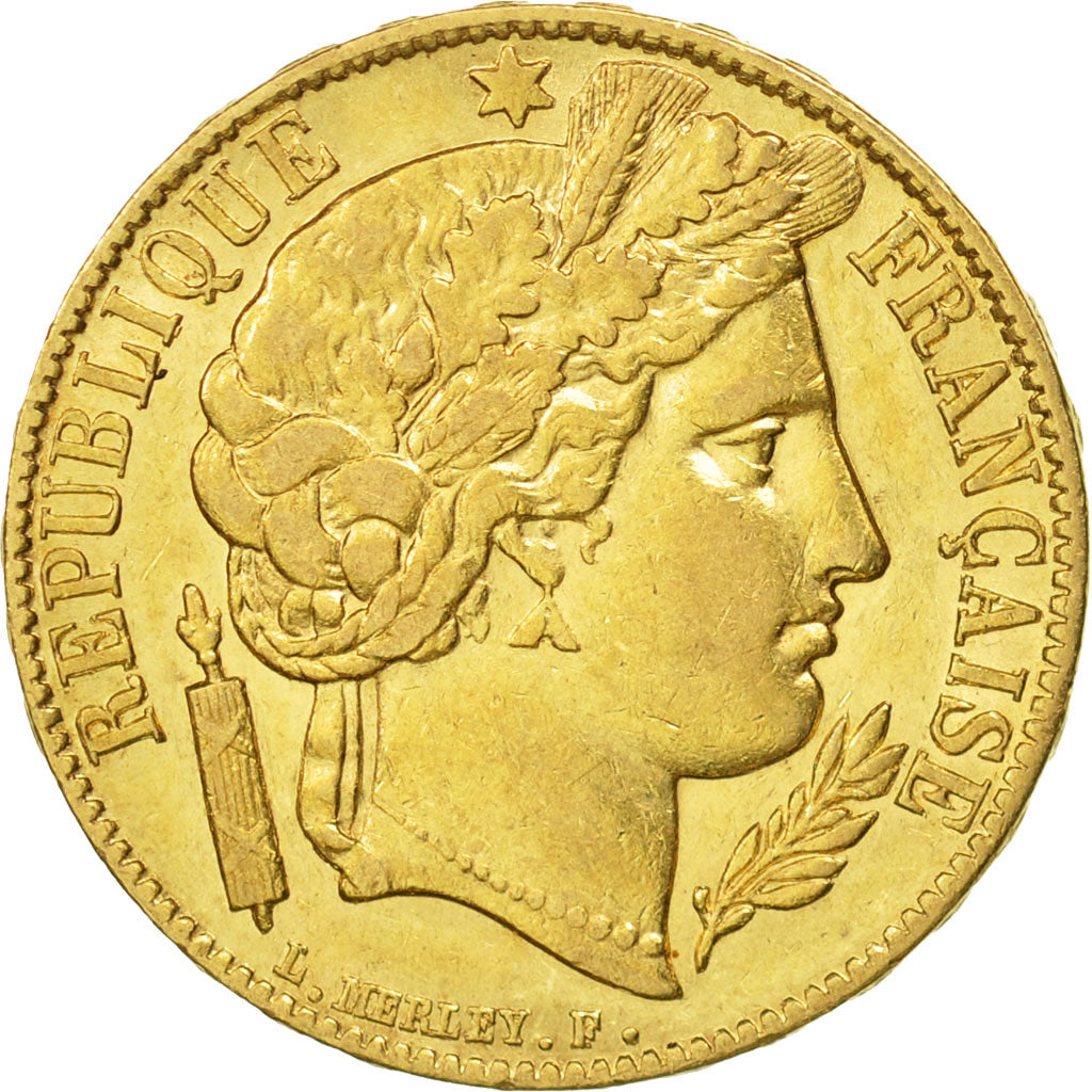 Coin, France, Cérès, 20 Francs, 1851, Paris, EF(40-45), Gold, KM:762
