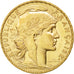 Munten, Frankrijk, Marianne, 20 Francs, 1909, PR, Goud, KM:857, Gadoury:1064