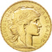 Moneta, Francia, Marianne, 20 Francs, 1910, SPL-, Oro, KM:857, Gadoury:1064