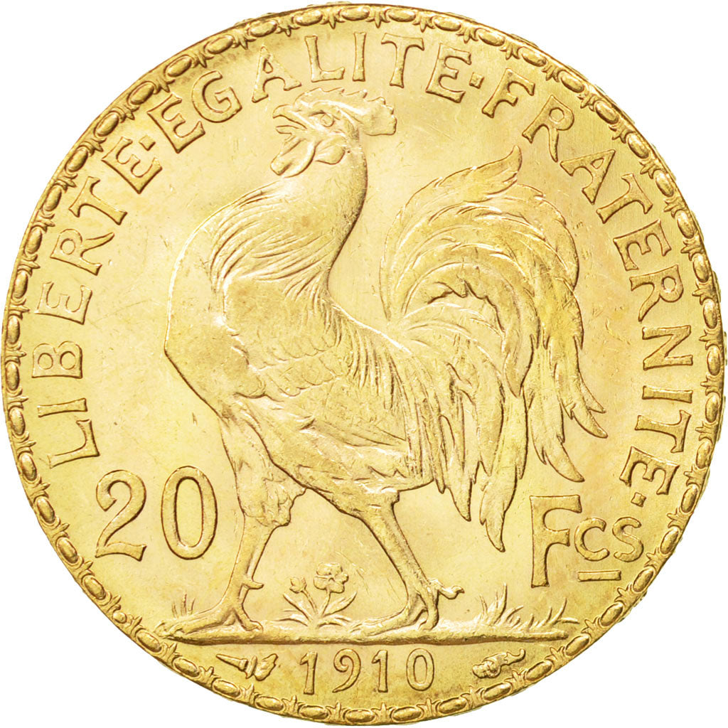 Monnaie, France, Marianne, 20 Francs, 1910, SUP, Or, KM:857, Gadoury:1064