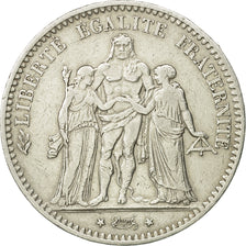 France, Hercule, 5 Francs, 1875, Paris, EF(40-45), Silver, KM:820.1