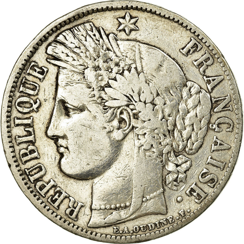 Monnaie, France, Cérès, 5 Francs, 1850, Paris, TTB, Argent, KM:761.1