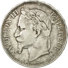 Monnaie, France, Napoléon III, 5 Francs, 1870, Strasbourg, TTB, Argent