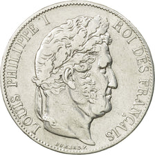 Coin, France, Louis-Philippe, 5 Francs, 1847, Paris, EF(40-45), Silver