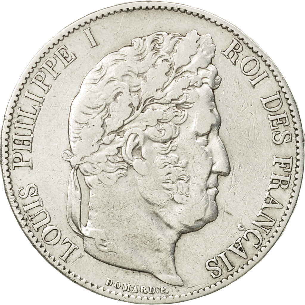 Coin, France, Louis-Philippe, 5 Francs, 1847, Paris, EF(40-45), Silver