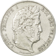 Coin, France, Louis-Philippe, 5 Francs, 1847, Paris, EF(40-45), Silver