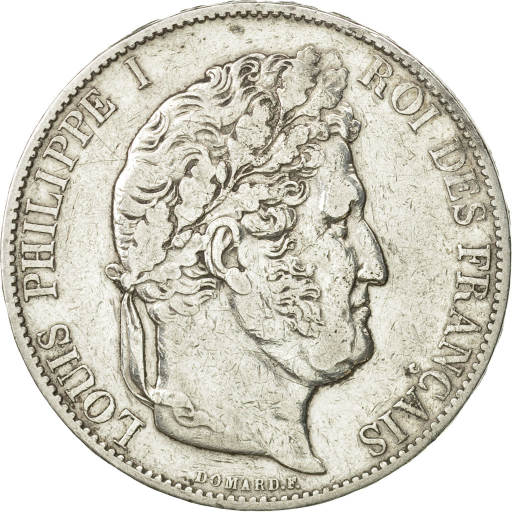 Coin, France, Louis-Philippe, 5 Francs, 1848, Paris, EF(40-45), Silver