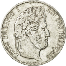Coin, France, Louis-Philippe, 5 Francs, 1848, Paris, EF(40-45), Silver