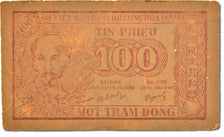 Billete, 100 Dông, 1950, Vietnam, BC+