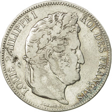 Münze, Frankreich, Louis-Philippe, 5 Francs, 1841, Strasbourg, S, Silber