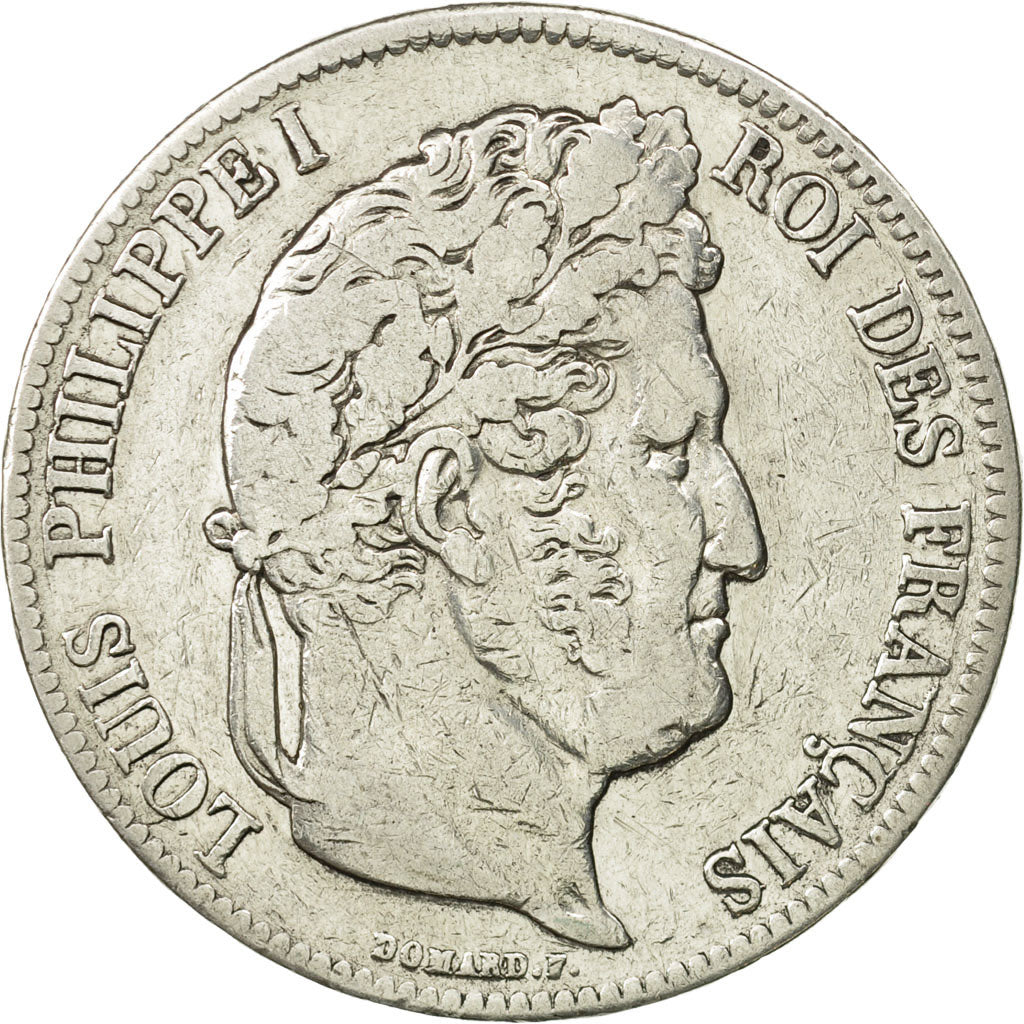 France, Louis-Philippe, 5 Francs, 1840, Paris, VF(20-25), Silver, KM:749.1