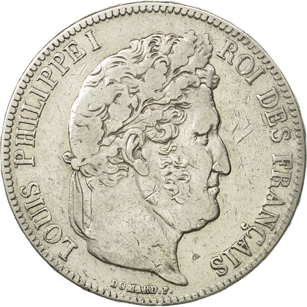 France, Louis-Philippe, 5 Francs, 1839, Paris, VF(30-35), Silver, KM:749.1