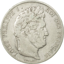 Monnaie, France, Louis-Philippe, 5 Francs, 1844, Paris, TB, Argent, KM:749.1