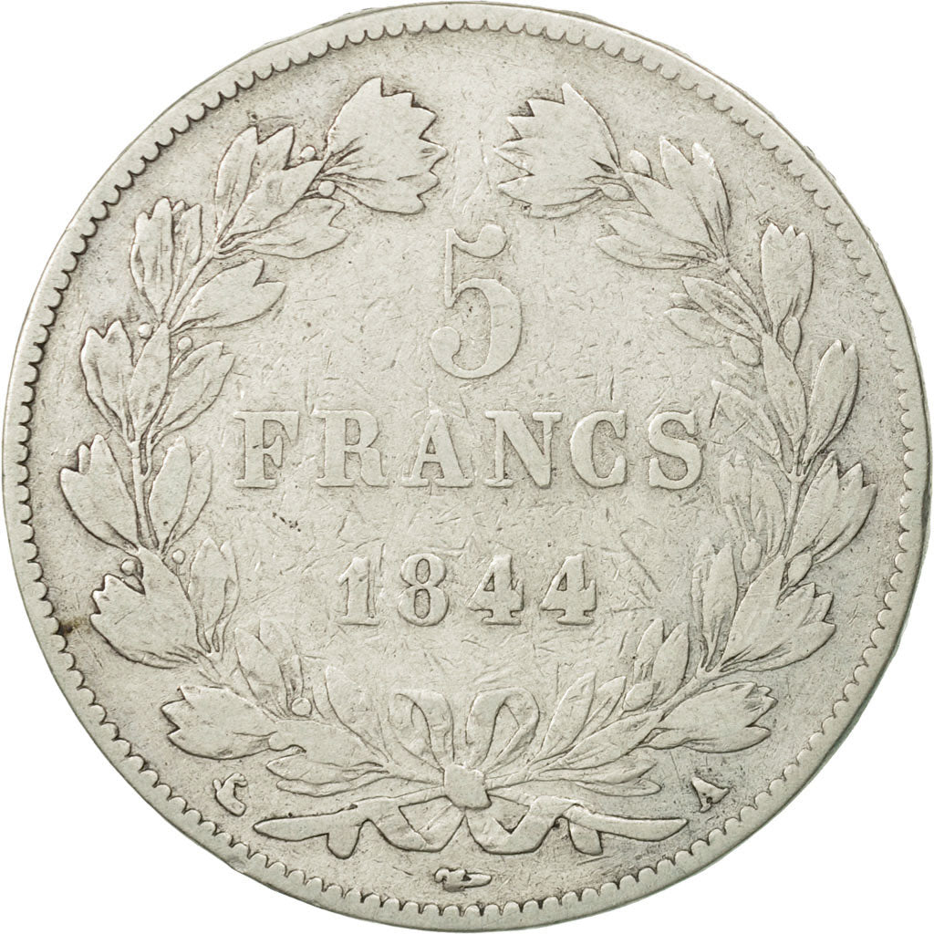 Monnaie, France, Louis-Philippe, 5 Francs, 1844, Paris, TB, Argent, KM:749.1