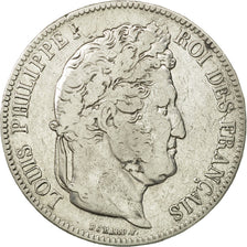 Monnaie, France, Louis-Philippe, 5 Francs, 1842, Strasbourg, TB+, Argent
