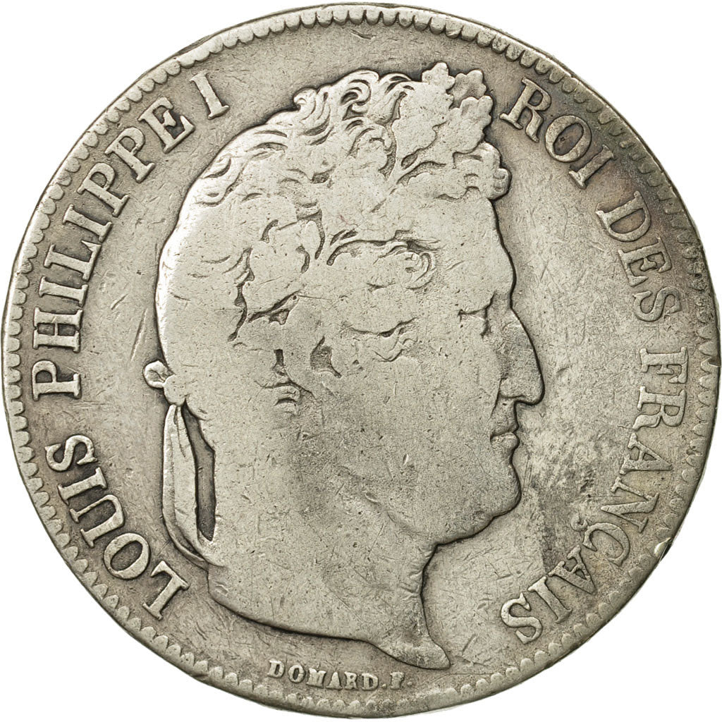 Monnaie, France, Louis-Philippe, 5 Francs, 1842, Paris, TB, Argent, KM:749.1