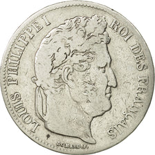 Coin, France, Louis-Philippe, 5 Francs, 1843, Rouen, F(12-15), Silver, KM:749.2