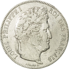 Coin, France, Louis-Philippe, 5 Francs, 1843, Lille, VF(30-35), Silver