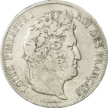 Coin, France, Louis-Philippe, 5 Francs, 1839, Lille, VF(30-35), Silver