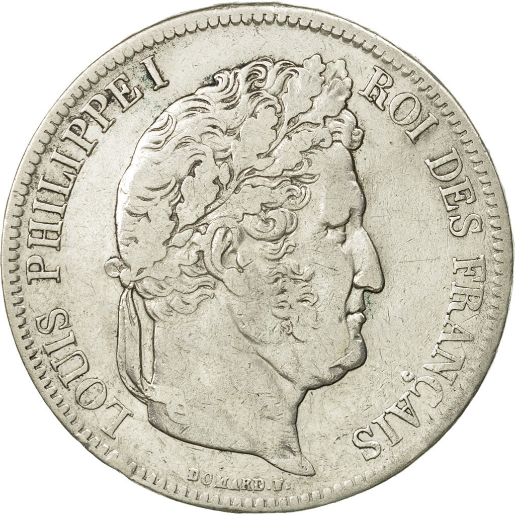 France, Louis-Philippe, 5 Francs, 1836, Marseille, VF(30-35), Silver, KM:749.10