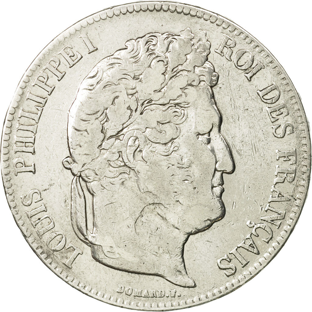 France, Louis-Philippe, 5 Francs, 1834, Rouen, TB+, Argent, KM:749.2,Gad 678