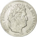 France, Louis-Philippe, 5 Francs, 1834, Rouen, TB+, Argent, KM:749.2,Gad 678