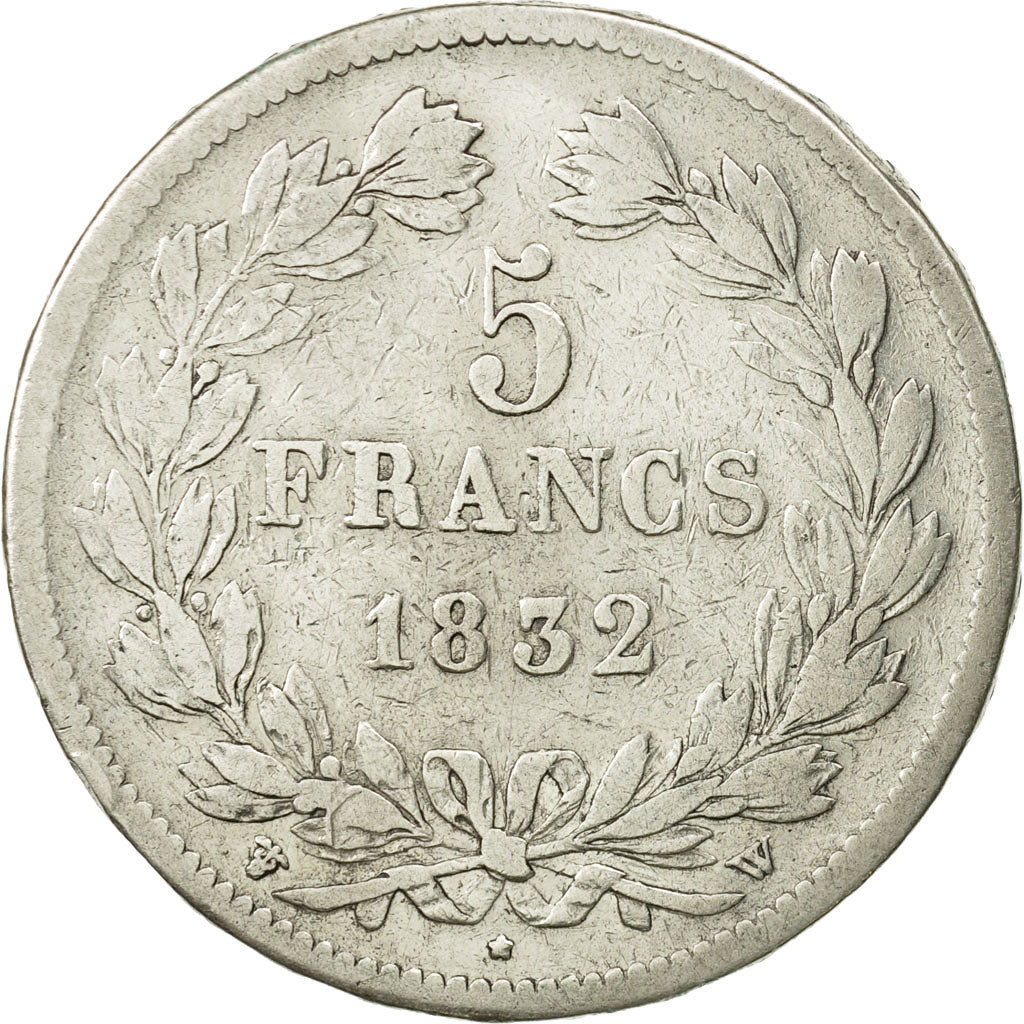France, Louis-Philippe, 5 Francs, 1832, Lille, TB, Argent, KM:749.13, Gad 678
