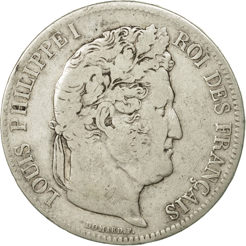France, Louis-Philippe, 5 Francs, 1832, Marseille, F(12-15), Silver, KM:749.10