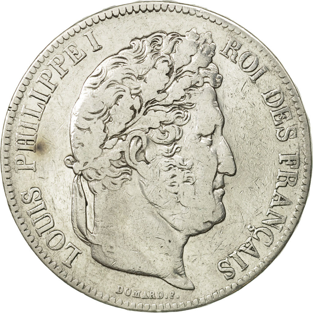 Monnaie, France, Louis-Philippe, 5 Francs, 1836, Strasbourg, TB+, Argent