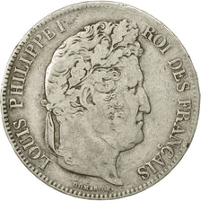 Coin, France, Louis-Philippe, 5 Francs, 1833, Marseille, VF(20-25), Silver