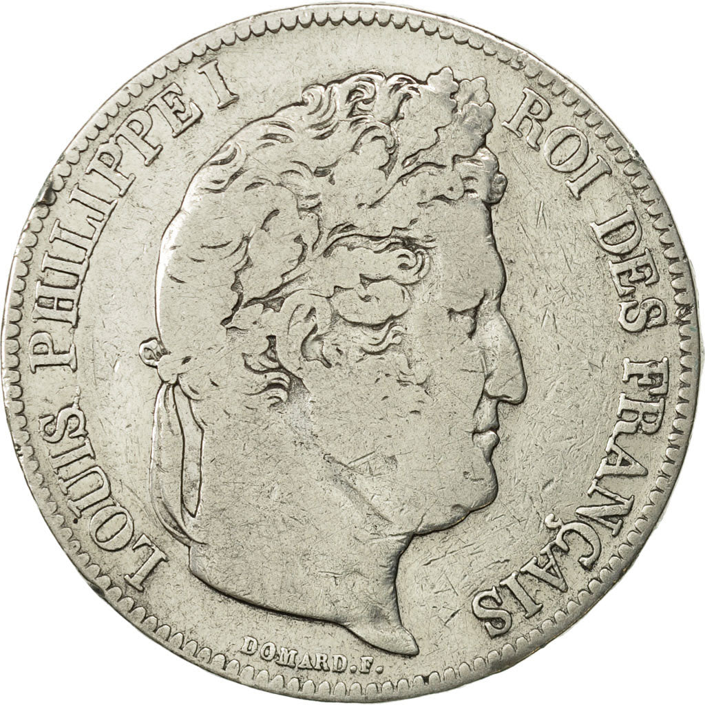 France, Louis-Philippe, 5 Francs, 1832, Bayonne, F(12-15), Silver, KM:749.8