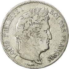 France, Louis-Philippe, 5 Francs, 1833, Paris, VF(20-25), Silver, KM:749.1
