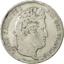 France, Louis-Philippe, 5 Francs, 1832, Lyon, F(12-15), Silver, KM:749.4