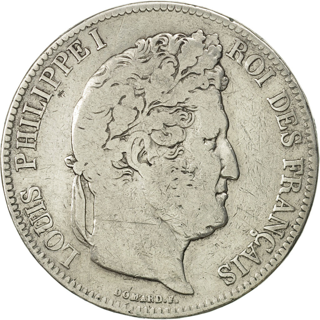 Monnaie, France, Louis-Philippe, 5 Francs, 1832, La Rochelle, TB, Argent