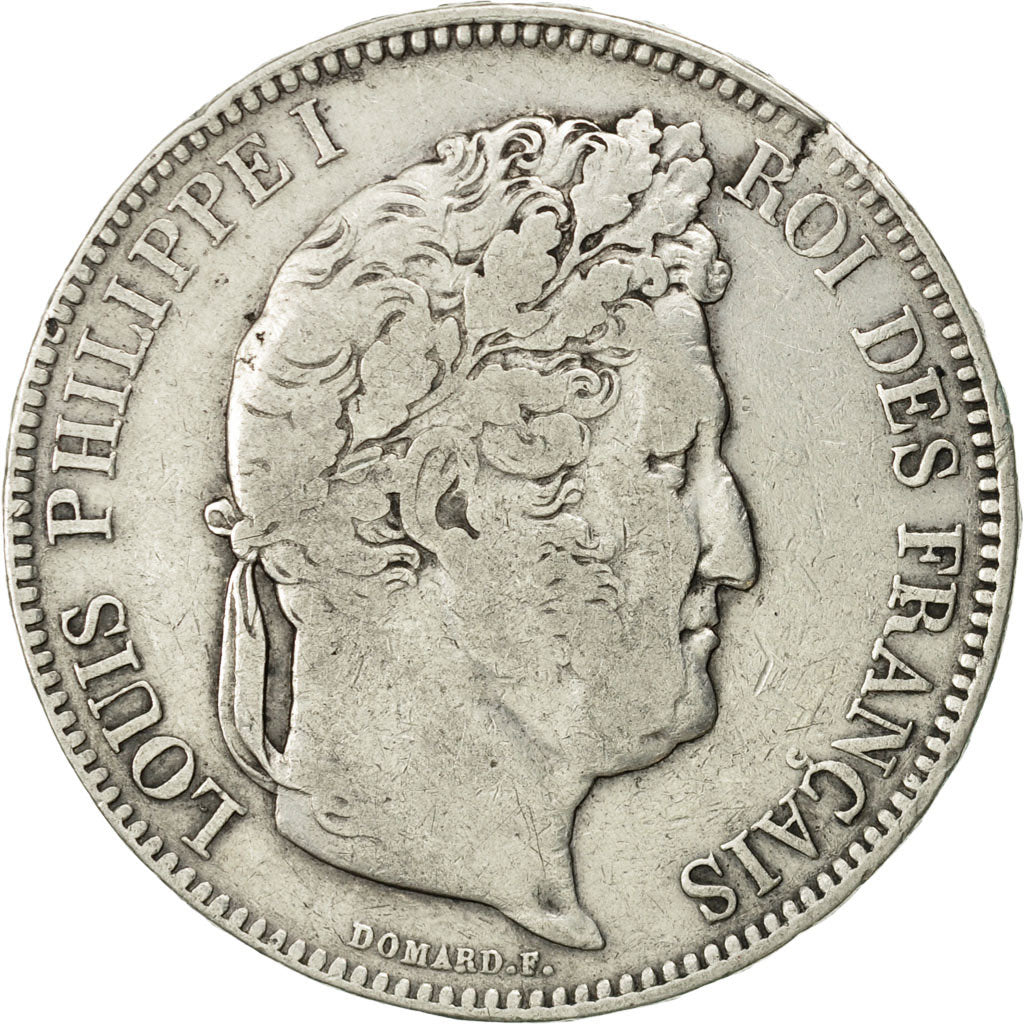 France, Louis-Philippe, 5 Francs, 1833, Perpignan, VF(20-25), Silver, KM:749.11