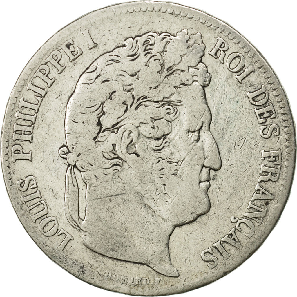 France, Louis-Philippe, 5 Francs, 1836, Paris, TB, Argent, KM:749.1, Gadoury:678