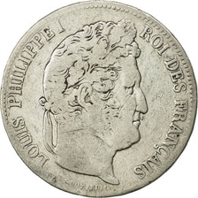 France, Louis-Philippe, 5 Francs, 1836, Paris, TB, Argent, KM:749.1, Gadoury:678