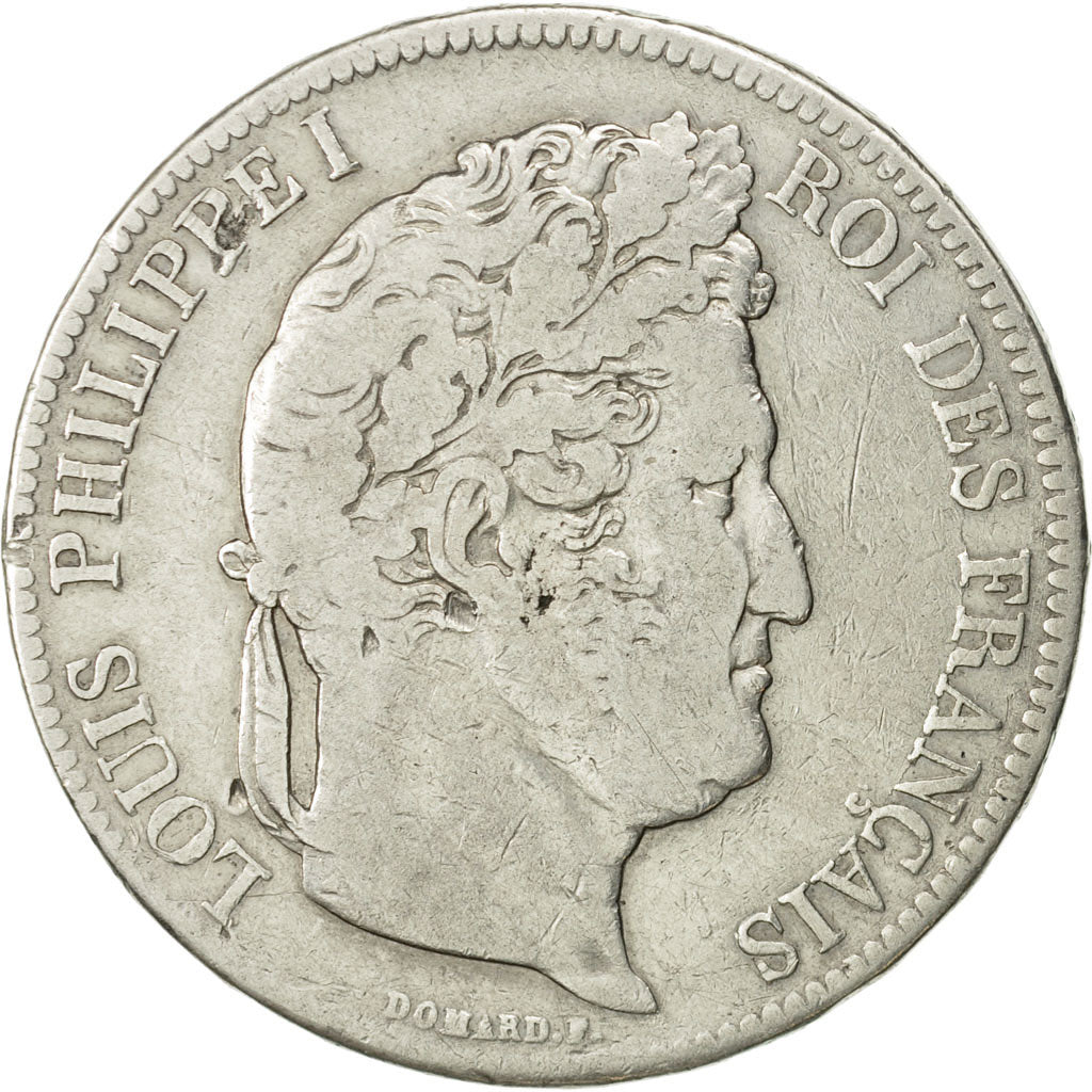 France, Louis-Philippe, 5 Francs, 1832, Perpignan, VF(20-25), Silver, KM:749.11