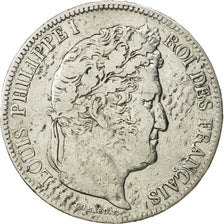France, Louis-Philippe, 5 Francs, 1832, Strasbourg, TB, Argent, KM:749.3,Gad 678