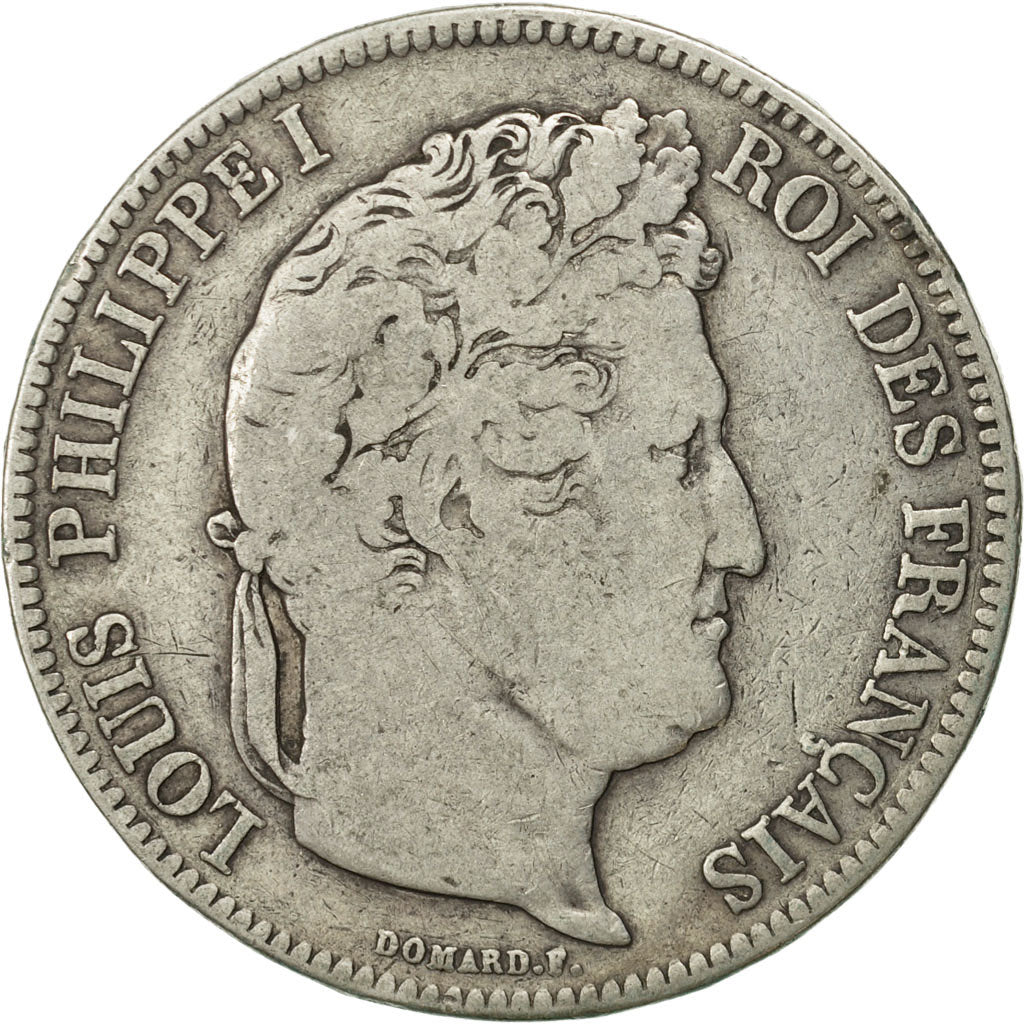 Münze, Frankreich, Louis-Philippe, 5 Francs, 1833, Limoges, SGE+, Silber